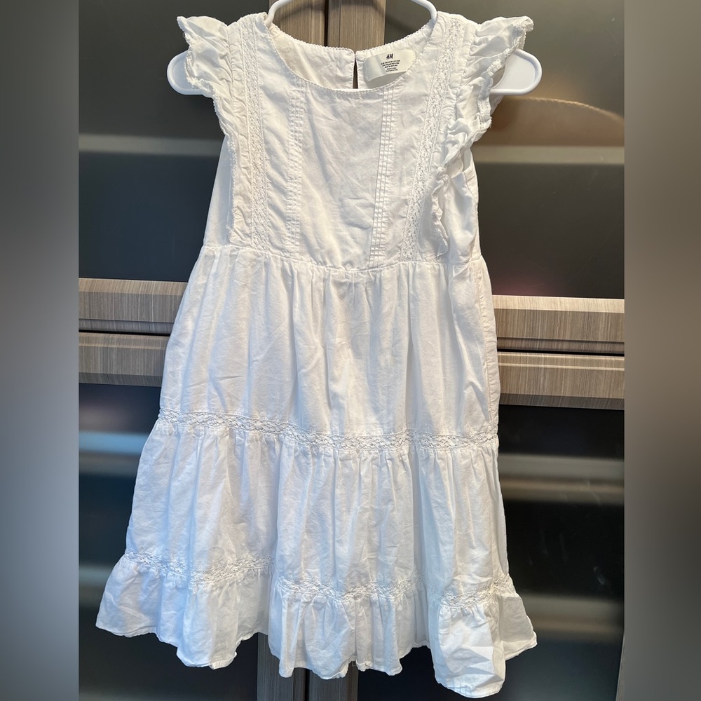 H&M White Casual Kids Dress